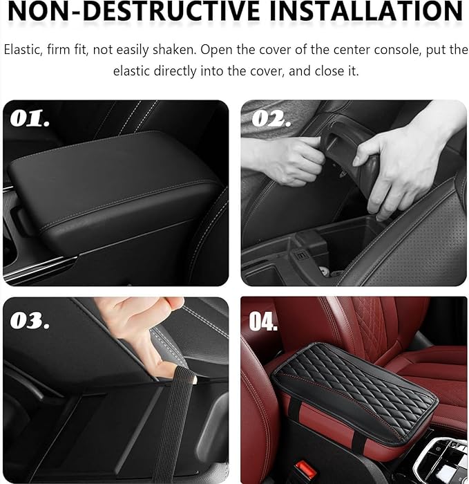 Auto Center Console Pad for Bentley Continental GTC(2019-2024) Accessories Car Armrest Cushion Protects Your armrest and Feels Comfortable on Your Elbows and arms