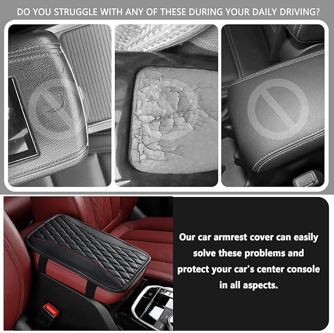 Auto Center Console Pad for Bentley Continental GTC(2019-2024) Accessories Car Armrest Cushion Protects Your armrest and Feels Comfortable on Your Elbows and arms