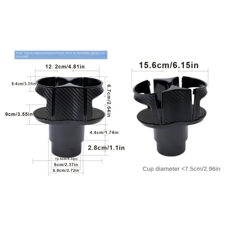 Car Two-Hole Cup Holder Expander | Adjustable Drink Organizer for Vehicles