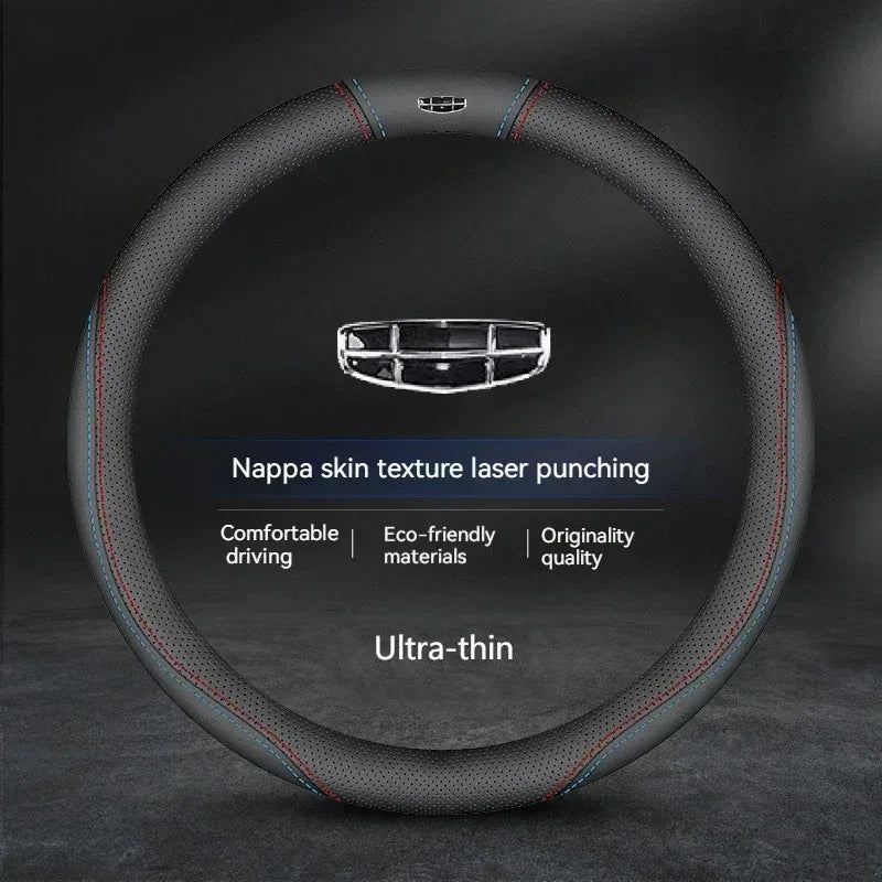 Geely Suede Breathable Steering Wheel Cover