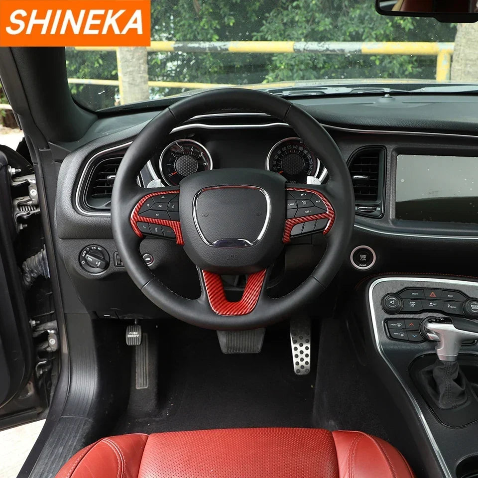 Dodge Carbon Fibre Steering Wheel Trim