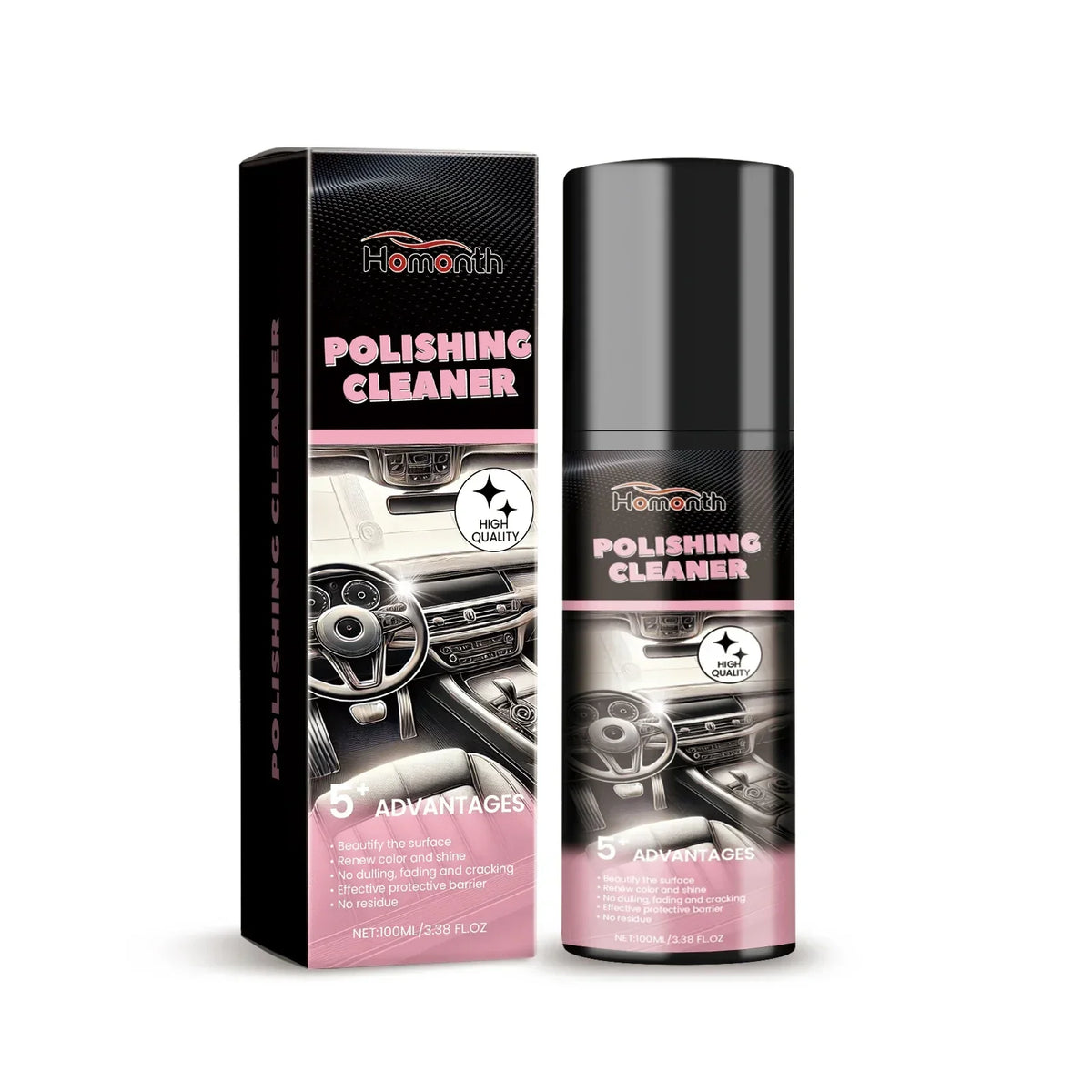 Car Plastic Restorer – Back to Black Gloss Interior Polish & Repair Coating