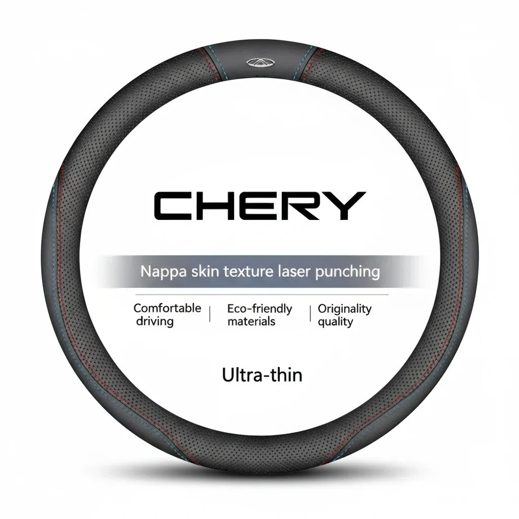 Chery Suede Leather Steering Wheel Cover