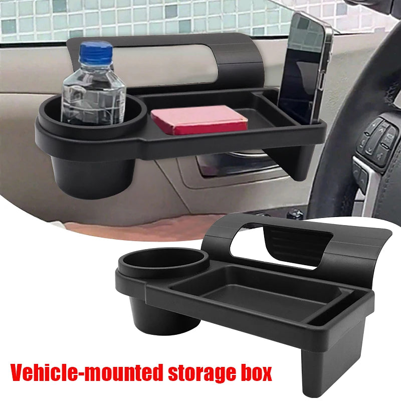 Car Door Pocket Organizer – Cup Holder, Phone & Drink Slot Rack